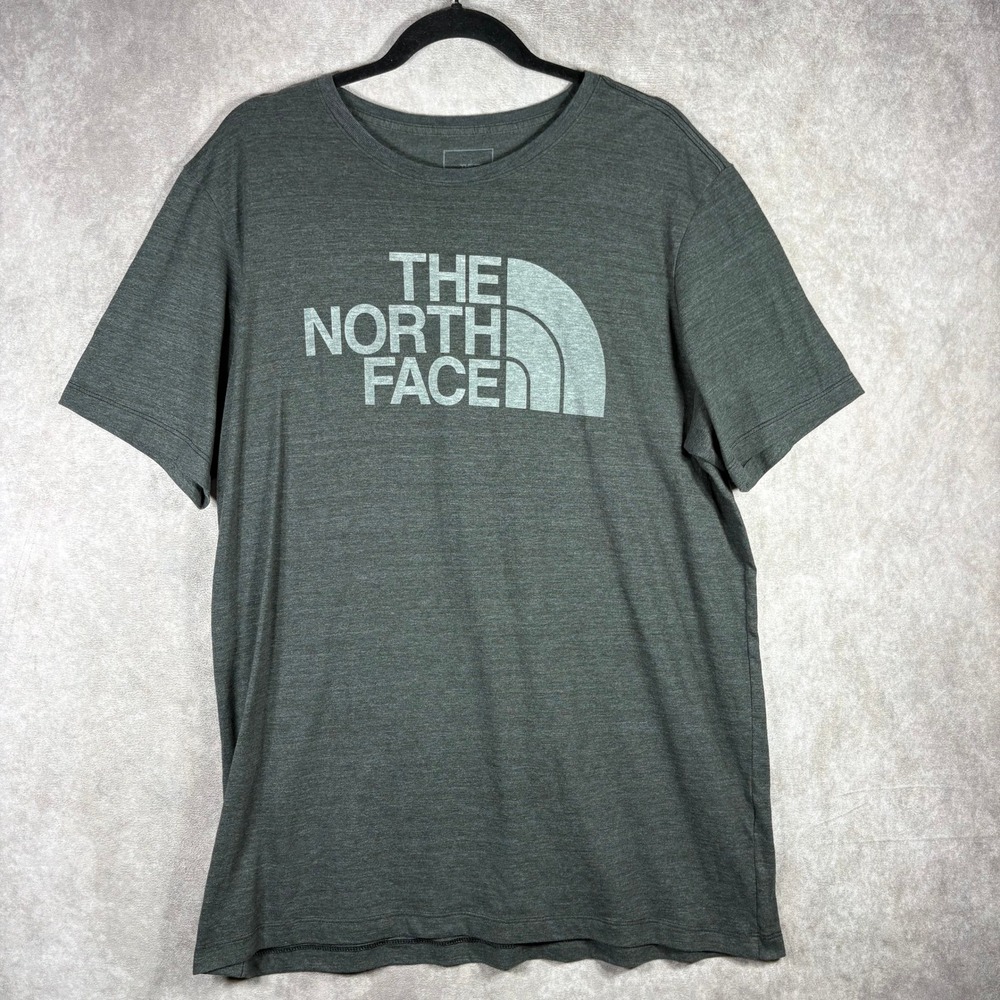 The North Face T-Shirt Mens XL Gray Graphic Tee Short Sleeve Logo Outdoor Casual